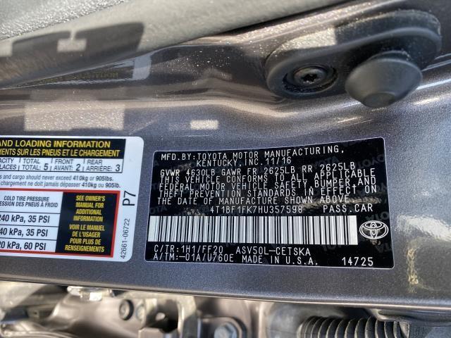 Used 2017 Toyota Camry Sedan