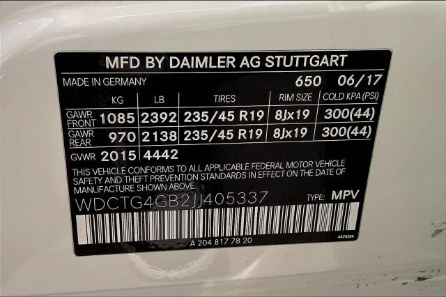 2018 Mercedes-Benz GLA-CLASS GLA 250 4MATIC