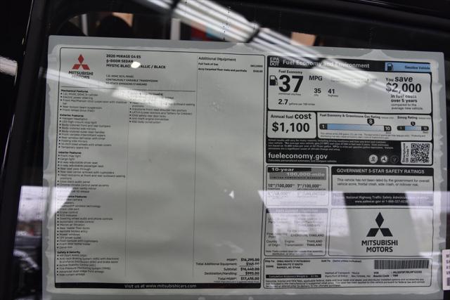 2020 Mitsubishi Mirage G4 ES