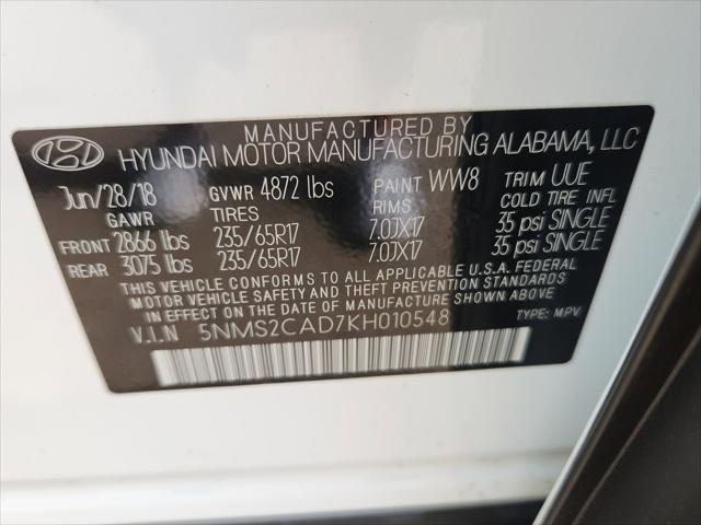 2019 Hyundai Santa Fe SE