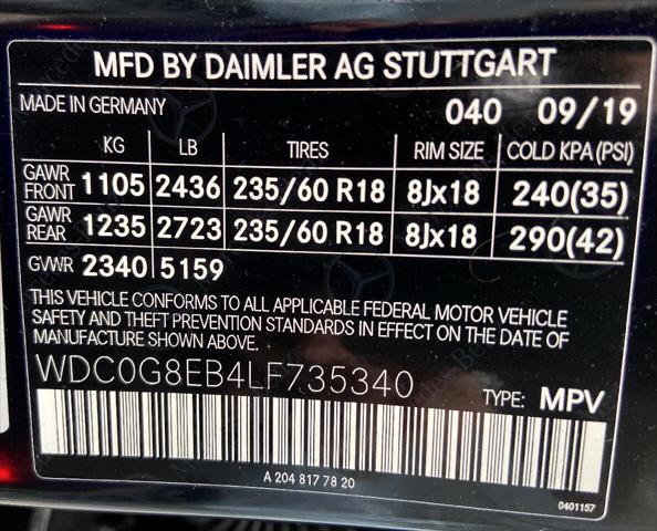 2020 Mercedes-Benz GLC 4MATIC