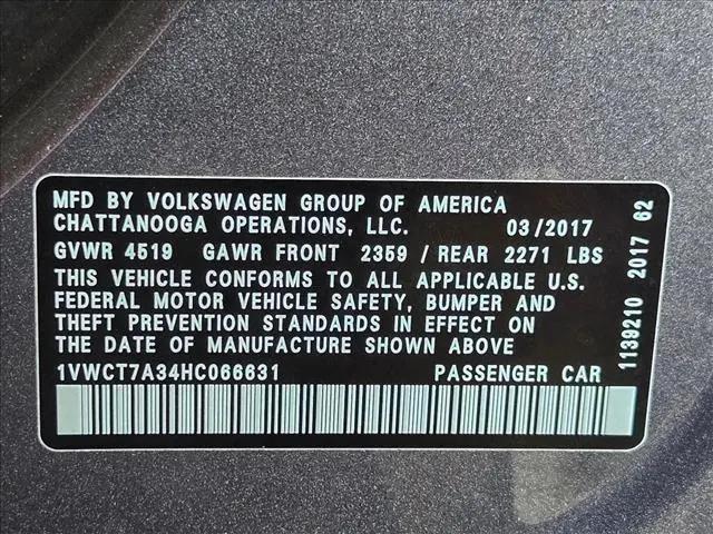 2017 Volkswagen Passat 1.8T SEL Premium