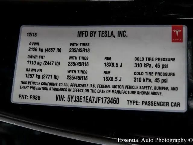2018 Tesla Model 3 Mid Range