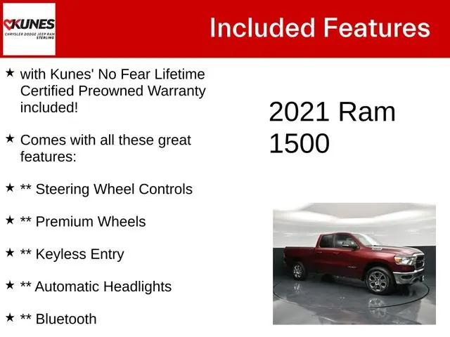 2021 Ram 1500 Big Horn Quad Cab 4x4 6'4" Box