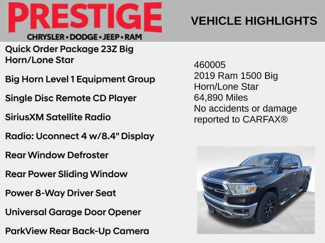 2019 RAM 1500 Big Horn/Lone Star Crew Cab 4x2 57 Box