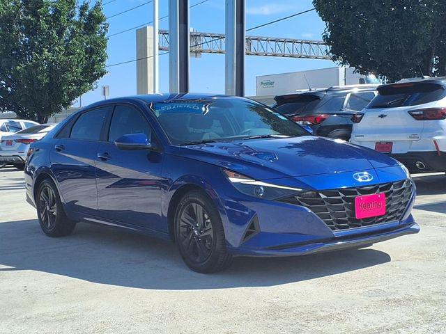 2023 Hyundai Elantra Hybrid Blue for sale in CONROE, TX