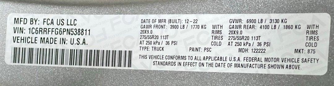2023 RAM Ram 1500 RAM 1500 BIG HORN CREW CAB 4X4 57 BOX