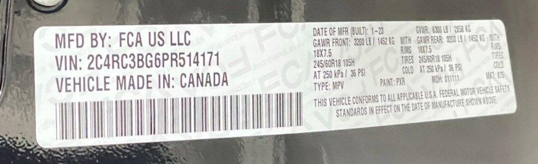 2023 Chrysler Pacifica PACIFICA TOURING L AWD