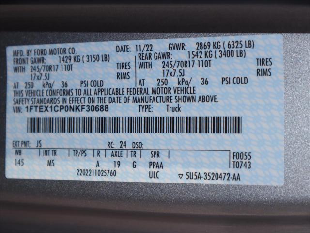 2022 Ford F-150 XLT 2WD SuperCab 6.5' Box (425183)