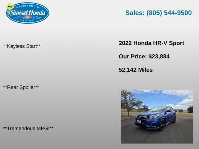 2022 Honda HR-V 2WD Sport
