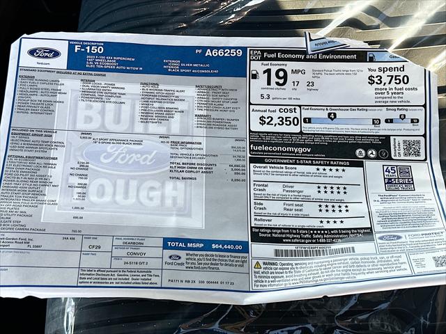 2023 Ford F-150 XL/XLT/LARIAT/King Ranch/Platinum/Tremor