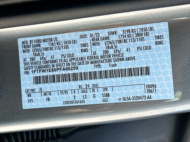 2023 Ford F-150 XL/XLT/LARIAT/King Ranch/Platinum/Tremor