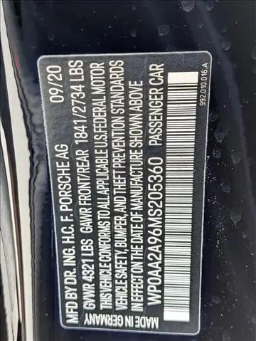 2021 Porsche 911 Carrera