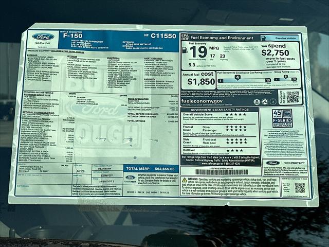 2022 Ford F-150 XL/XLT/LARIAT/King Ranch/Platinum/Limited/Tremor
