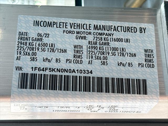 2022 Ford F-59 Commercial Stripped Chassis Unknown