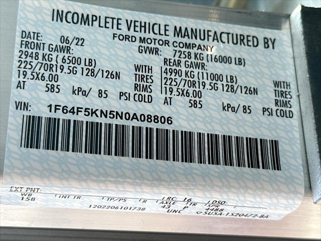 2022 Ford F-59 Commercial Stripped Chassis Unknown