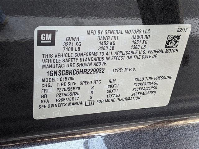 Used 2017 Chevrolet Tahoe LT 4x2 Sport Utility