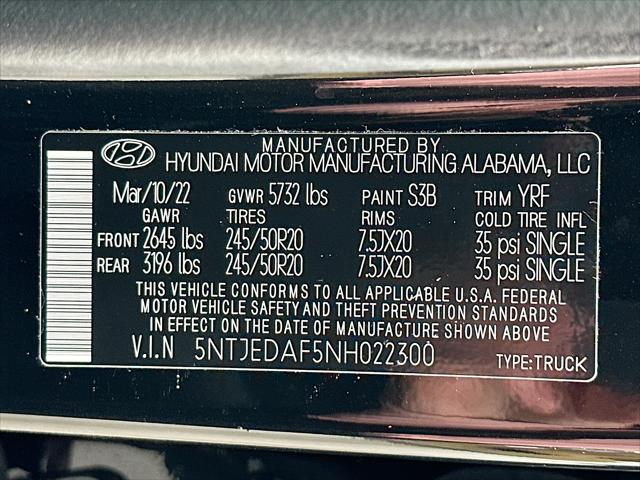 2022 Hyundai Santa Cruz Limited