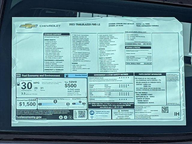 New 2023 Chevrolet Trailblazer LS Front Utility