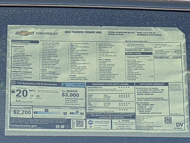 New 2023 Chevrolet Traverse AWD Premier All Wheel Drive Sport Utility