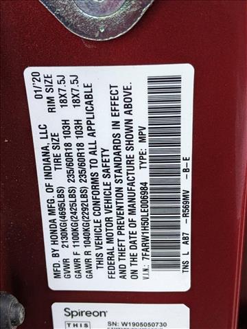 Used 2020 Honda CR-V 2WD EX Front Wheel Drive Sport Utility