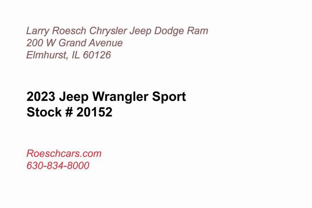 2023 Jeep Wrangler WRANGLER 2-DOOR SPORT S 4X4