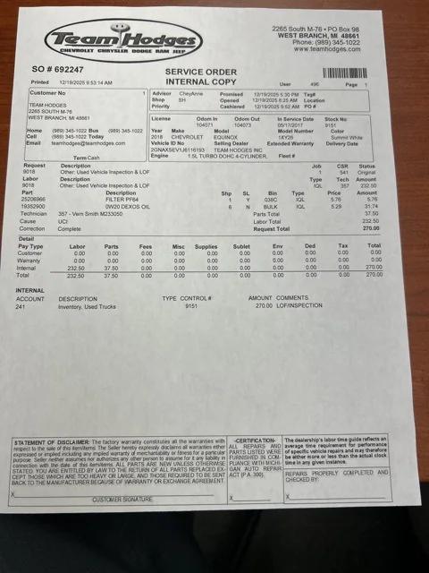 2018 Chevrolet Equinox LT