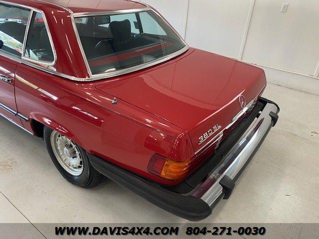 1983 Mercedes-Benz 380 SERIES 380 SL Classic Removable Top Sports Car