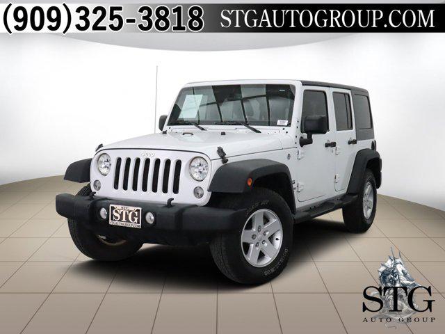 White 2017 Jeep Wrangler Unlimited Sport, Image 0