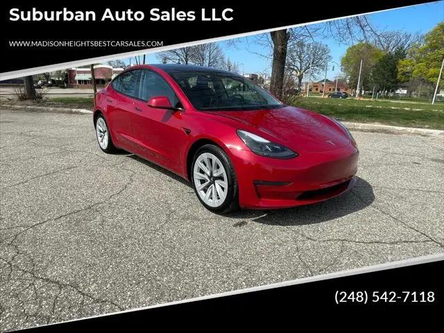 2021 Tesla Model 3 Standard Range Plus Rear-Wheel Drive for sale in Madison Heights, MI