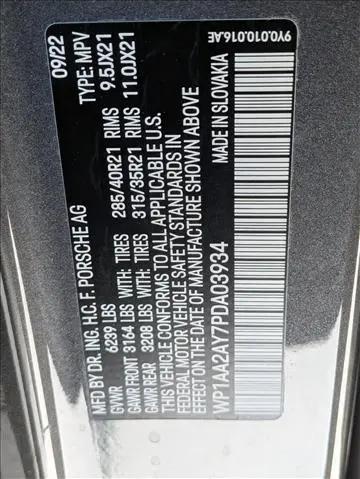 2023 Porsche Cayenne Platinum Edition