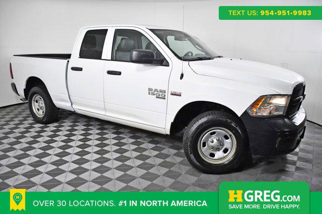 White 2019 Ram Ram 1500 Classic Tradesman Quad Cab 4x4 6'4" Box, Image 0