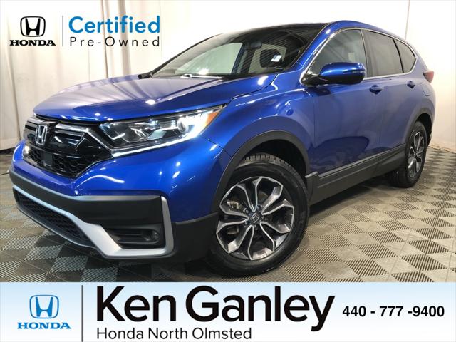 Blue 2020 Honda CR-V AWD EX-L, Image 0