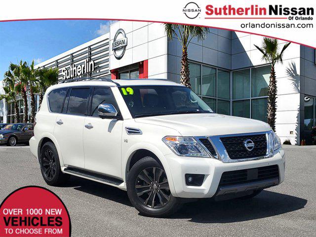White 2019 Nissan Armada Platinum, Image 0