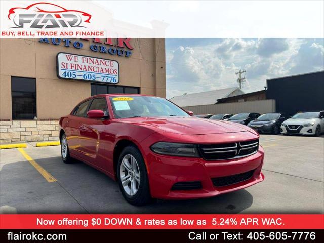 Red 2015 Dodge Charger SE, Image 0