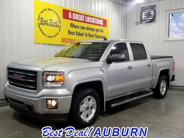 Silver 2014 GMC Sierra 1500 SLE Crew Cab Long Box 4WD, Image 0