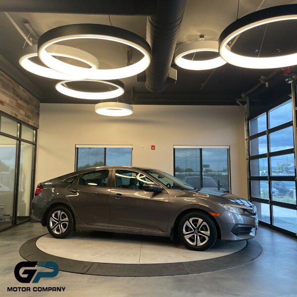 Gray 2017 Honda Civic LX, Image 0