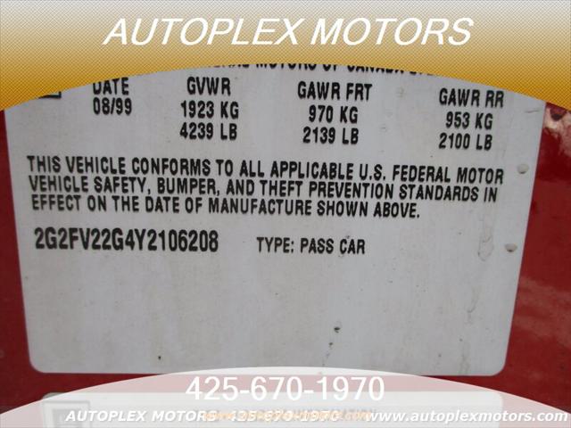 2000 Pontiac Firebird Formula