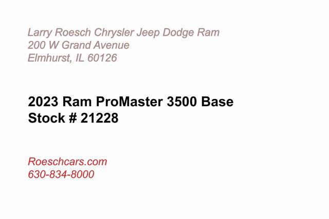 2023 RAM Ram ProMaster RAM PROMASTER 3500 CARGO VAN SUPER HIGH ROOF 159 WB EXT