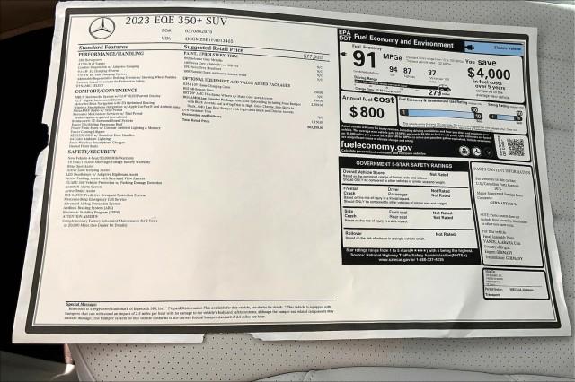 2023 Mercedes-Benz EQE 350+ EQE 350+