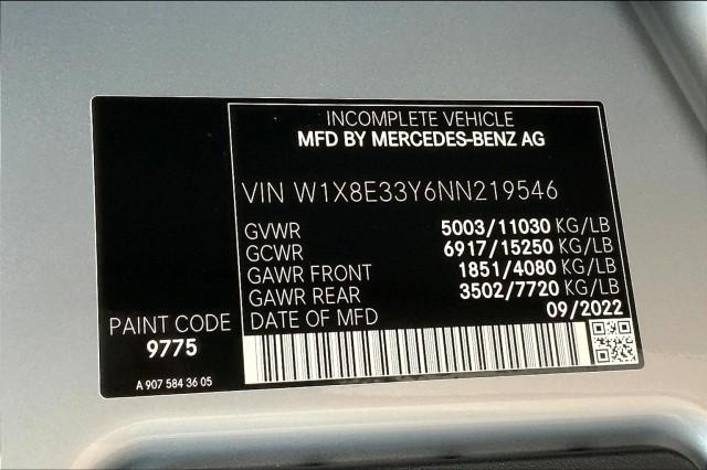 2022 Mercedes-Benz Sprinter 3500XD Chassis Standard Roof V6