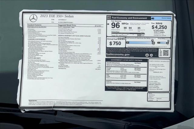 2023 Mercedes-Benz EQE 350 EQE 350+