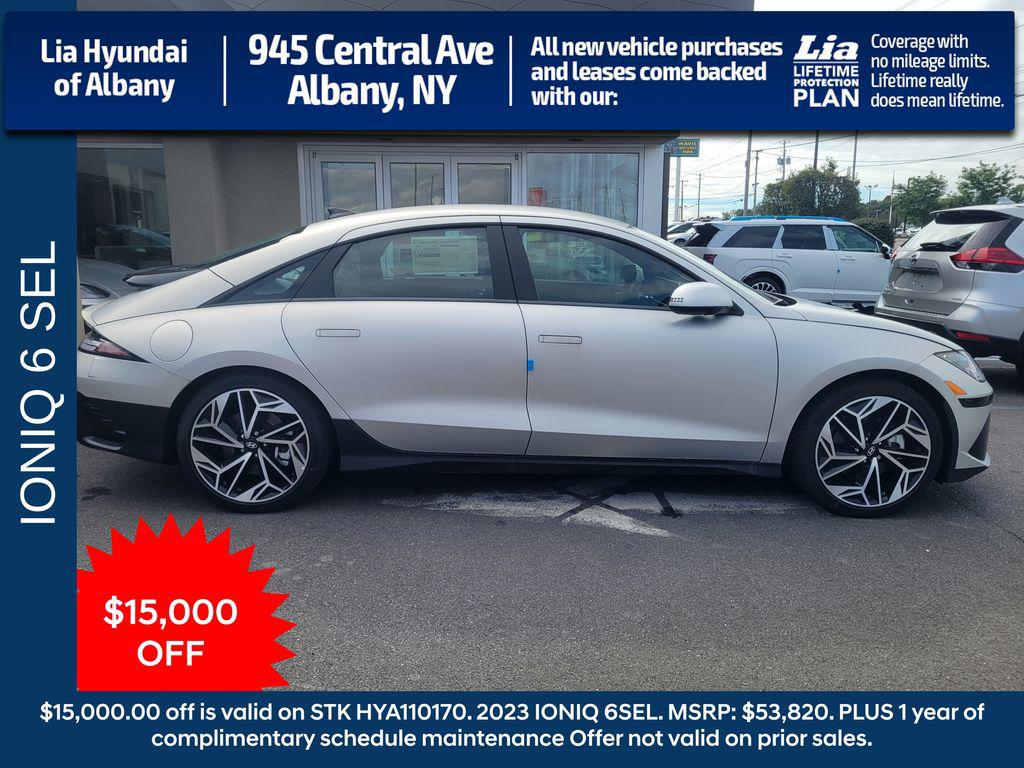 Used 2023 Hyundai IONIQ 6 SEL with VIN KMHM34AC4PA041286 for sale in Albany, NY