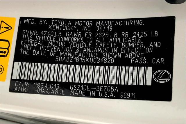 2019 Lexus ES 350 ES 350