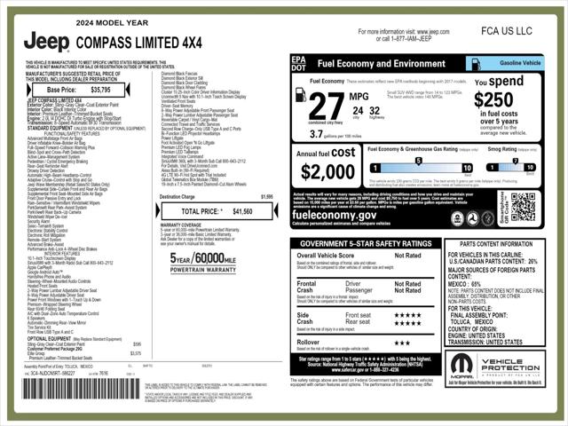 2024 Jeep Compass COMPASS LIMITED 4X4