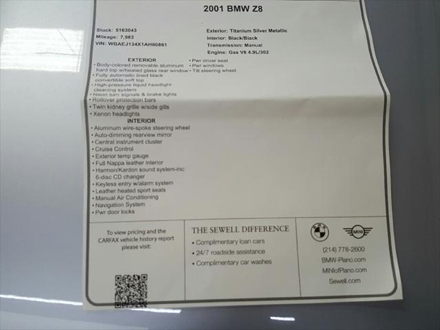 2001 BMW Z8 Base (M6)