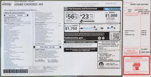 2024 Jeep Grand Cherokee 4xe GRAND CHEROKEE 4xe