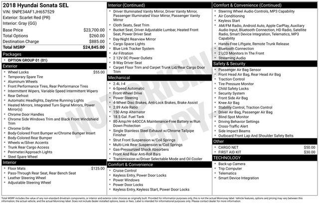 Used 2018 Hyundai Sonata SEL For Sale in Olive Branch, MS