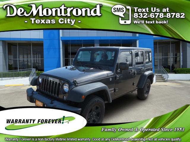 2018 Jeep Wrangler JK Unlimited Sport 4x4 for sale in Texas City, TX