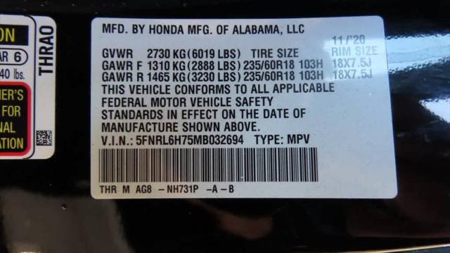 2021 Honda Odyssey EX-L